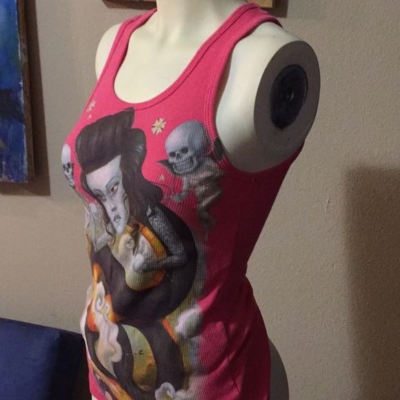 Tribal tattoo tank top sz m - Picture 4 of 8